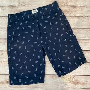 Men’s Better Unsaid Navy Blue Pineapple Shorts Size 30